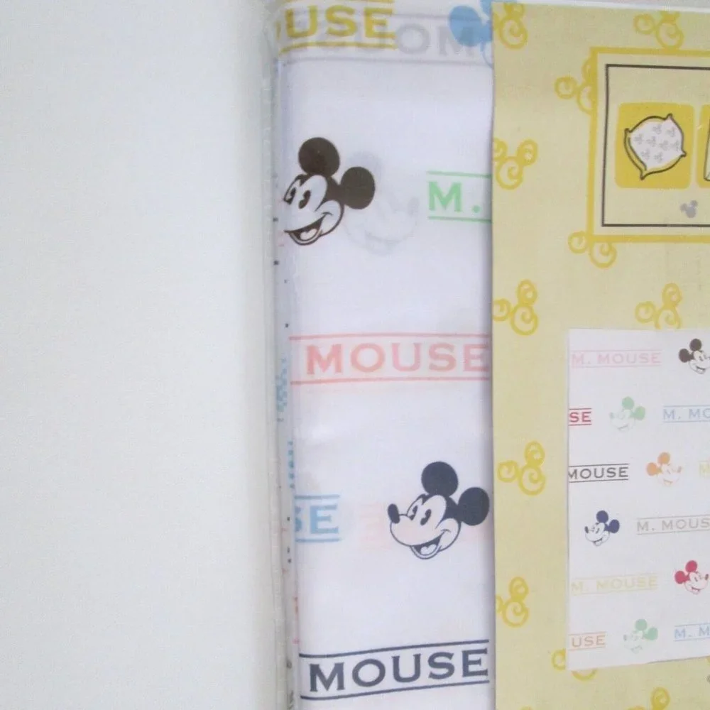 Mickey Mouse Shower Curtain Disney Character Polyester Fabric 72 x 72